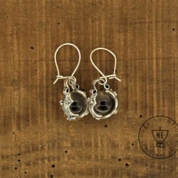 Alternative view of Gotland Earrings Rock Crystal Sterling Silver 10mm