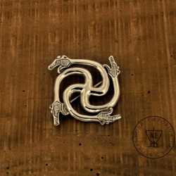 Alternative view of Baltic Svastika Brooch Sterling Silver