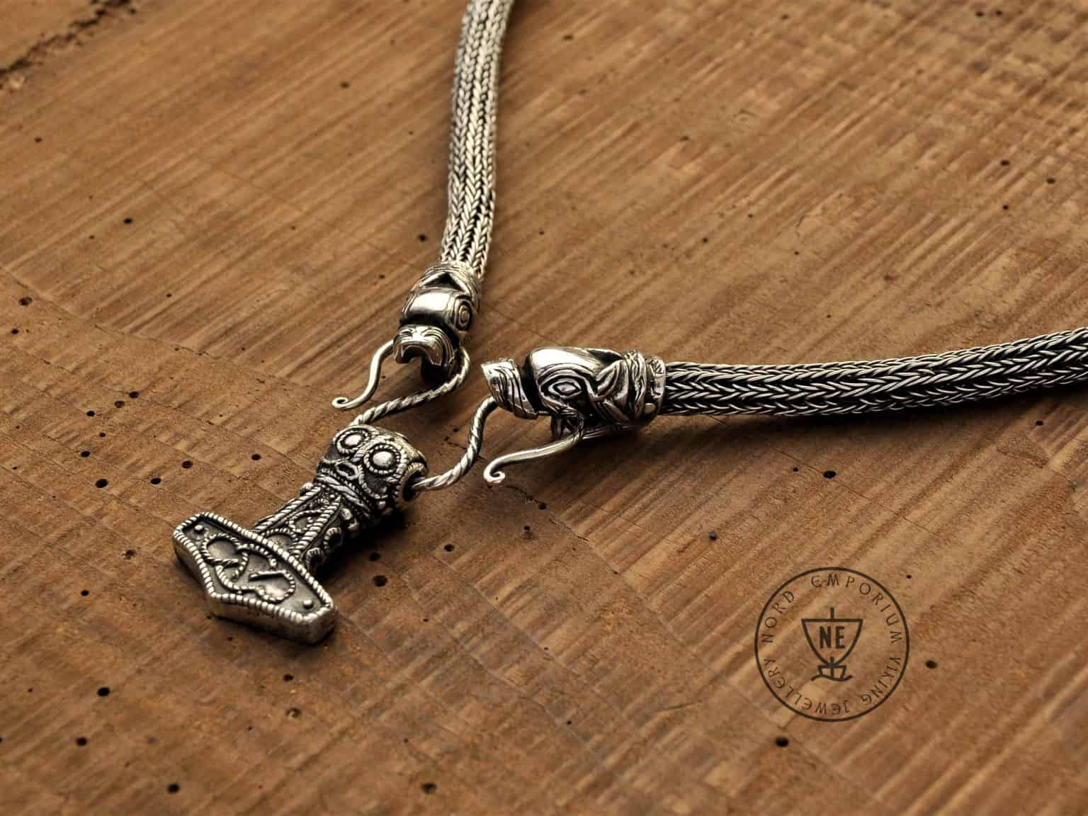Jomsvikings Thor's Hammer Necklace Sterling Silver - Nord Emporium