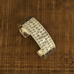 Alternative view of Woodstown Viking Cuff Bracelet Sterling Silver size L/type 1