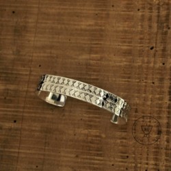 Alternative view of Woodstown Viking Cuff Bracelet Sterling Silver size S/type 1