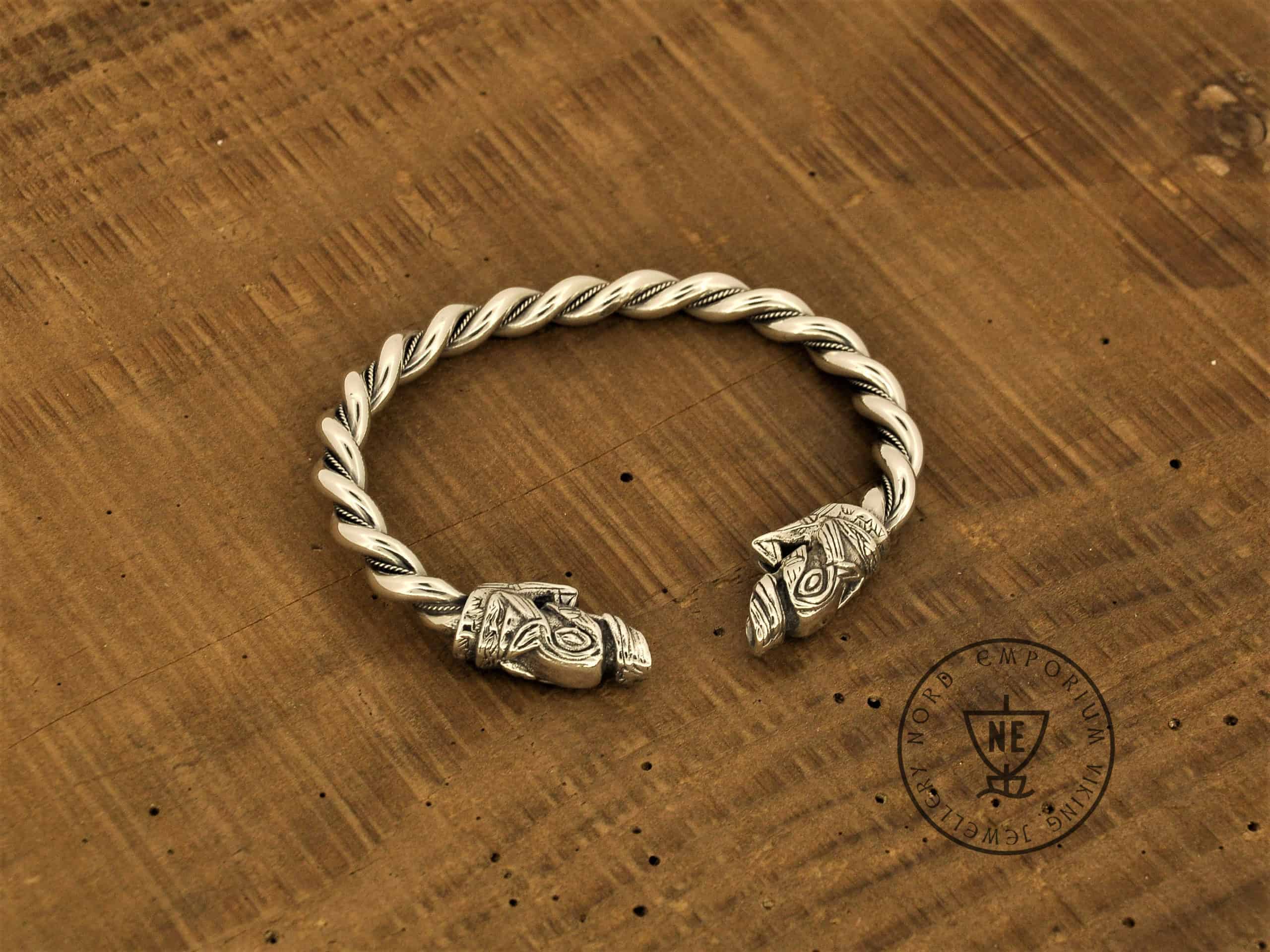 Jomsviking Bracelet Sterling Silver size L - Nord Emporium