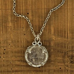 Alternative view of Gotland Necklace Rock Crystal Sterling Silver 26mm