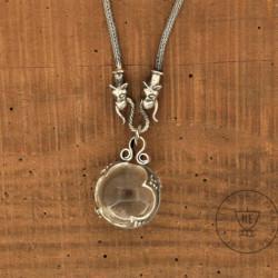 Alternative view of Gotland Necklace Rock Crystal Sterling Silver 26mm