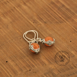 Orange Aventurine Earrings