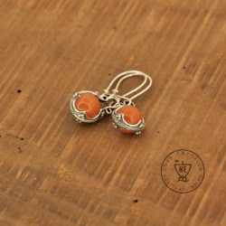 Orange Aventurine Earrings