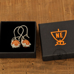 Orange Aventurine Earrings