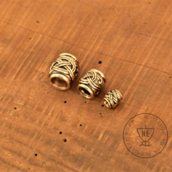 bronze beard beads set