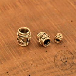 bronze beard beads set