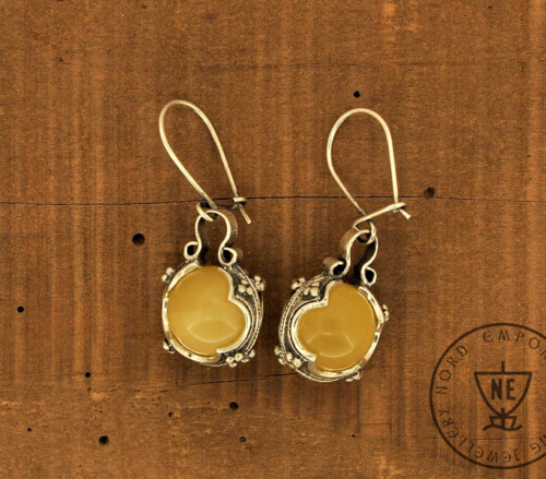 Lemon Amber Earrings