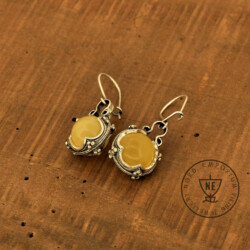 Lemon Amber Earrings