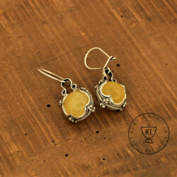 Lemon Amber Earrings
