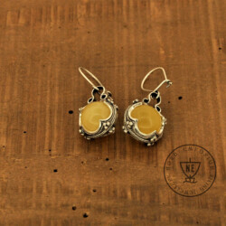 Lemon Amber Earrings