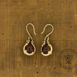 Gotland Earrings Gold and Amber
