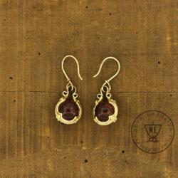 Gotland Earrings Gold and Amber