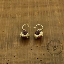 Gotland Earrings Gold and Amber