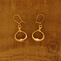 Alternative view of Birka Lunula Moon Jewelry Earrings Gilded Sterling Silver