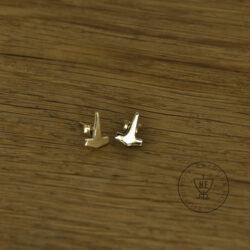Gold Thor stud earrings