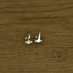 Gold Thor stud earrings