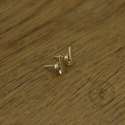 Gold Thor stud earrings