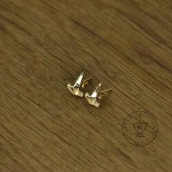 Gold Thor stud earrings