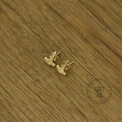 Gold Thor stud earrings