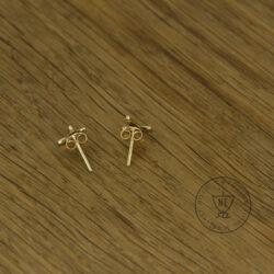 Gold Thor stud earrings