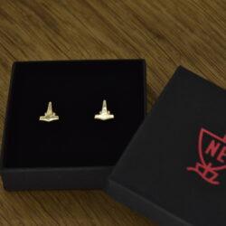 Gold Thor stud earrings